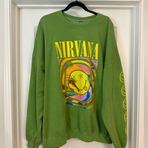 Urban outfitters nirvana oversized sweatshirt